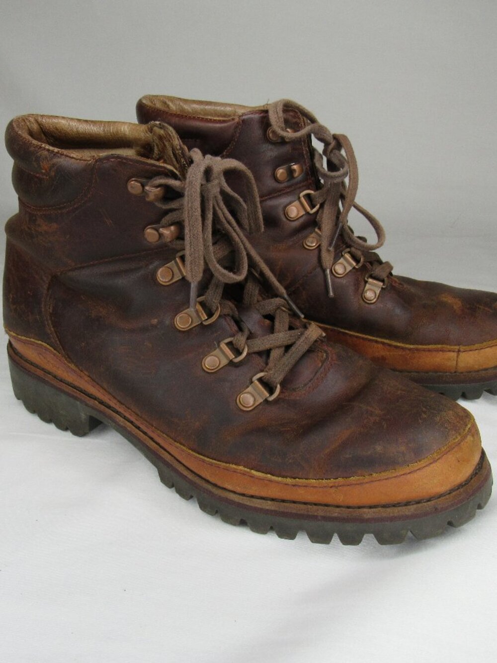 Chaco Brown Leather FIELDS Lace Up Boots Women's 8.5